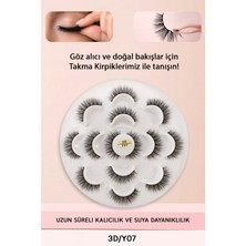 Özgürce 7 Çift Doğal Ipek 3D Hacimli Kirpik Seti, Dolgun ve Uzun Görünüm