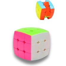 Tuengi Store Stickerless Speed Cube Bombeli Ayarlanabilir Profesyonel 3x3 Zeka Küpü Küp