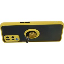 Starseven A54 4g Kılıf Montreal Yüzüklü Silikon Kapak - Sarı