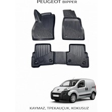 Black Gold Peugeot Bipper ile Uyumlu 3D Oto Paspas Premium