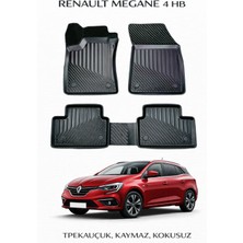 Black Gold Renault Megane 4 3D Havuzlu Oto Paspas Premium Kauçuk Malzeme ile Kaymaz Özellikli 4 Parça