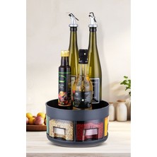 Feyza Design Çift Katlı 360° Dönerli Baharatlık ve Gıda Organizeri