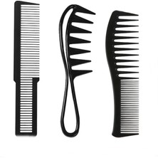 Gaman Profesyonel 3’lü Saç Bakım ve Tasarım Tarak Seti - Siyah