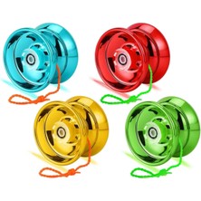 Tuengi Store Yo-Yo Parlak Krom Kaplama Motorlu Rulmanlı Profesyonel Yoyo Oyuncak