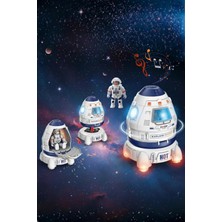 Tuengi Store Sesli ve Işıklı Uzay Mekiği Seti - Açılabilir Kapaklı Space Uzay Kapsülü ve Astronot Figür Oyuncak