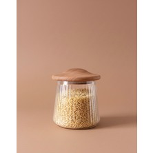 Feyza Design 650 ml Akasya Kapaklı Cam Kavanoz, Sağlıklı Saklama Için Mükemmel Seçim