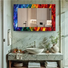 Glitglass Modern Tasarım Cam Ayna Tablo - 2'si 1 Arada Estetik Duvar Dekoru