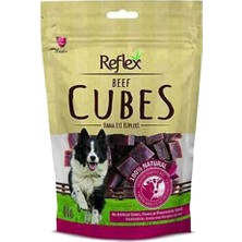 Reflex Biftekli Küp Dilimli Köpek Ödül Maması 80 gr Doğal İçerik ile Yetişkin Köpekler için Ödül