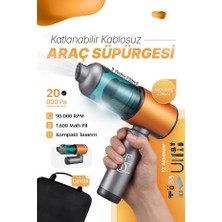 Ensiga Katlanabilir Kablosuz Araç Süpürgesi 20.000 Pa Güçlü Emiş Üfleme + Çekme LCD Ekranlı