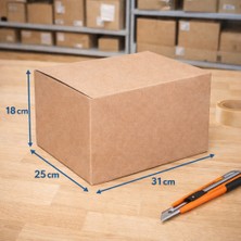 31X25X18 Çift Oluklu Koli 15 Adet - Evrak Kolisi -Boş Koli - Kargo Kolisi - E Ticaret Kolisi - Kutumarketim -5 Ds
