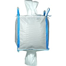 Big Bag 100 x 100 x 180 Alt-Üst Boşaltma Taşıma Dayanıklı Bacalı Çuval