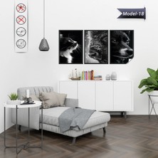 Akıllı Kağıt Statik Tutunma Özellikli Tablo - Poster Hayvan (Model- 18)