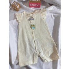 bebexy Süs Detaylı Penye Tulum Sarı