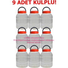 Feyza Design 9'lu 3l Kırmızı Kapaklı Saklama Kavanozu Seti, Pratik ve Şık Kullanım