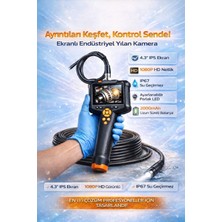 Venas 5 Metre Endüstriyel Endoskop 4.3 Inç IPS Ekran Yılan Kamera  IP67 Su Geçirmez Kamera