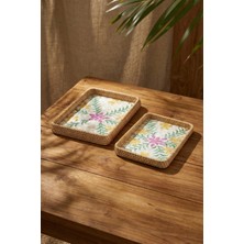 Acar Palma Dikdörtgen Bambu Sunum Tepsi Seti