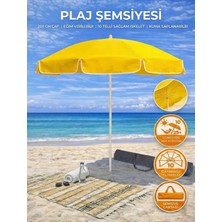 Form Outdoor Plaj Şemsiyesi 200 cm Çapında 360 Derece Dönebilir, Taşıma Çantası ile