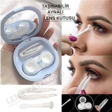 Özgürce Taşınabilir Aynalı Lens Kutusu, Şık ve Pratik Saklama Çözümü