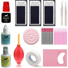 Özgürce Ipek Kirpik Seti Profesyonel Full Set 0,07, Uzun ve Dolgun Görünüm