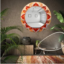 Glitglass Etnik ve Bohem Mozaik Desenli Cam Tablo Ayna - Renkli ve Otantik Duvar Aynası