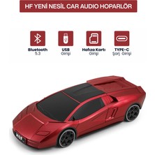 Metaforce Yeni Nesil Araba Modelli Bluetooth Hoparlör I USB Girişli I Hafıza Kartlı I Type-C Şarj Girişli