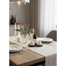 Feyza Design 3'lü Baharat Seti, Bambu Kapaklı, Kalp Detaylı, Şık ve Fonksiyonel Tasarım