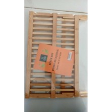 Feyza Design Doğal Büyük Boy Bambu Bulaşıklık, Şık ve Dayanıklı Tasarım