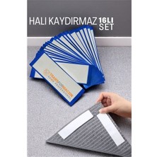 Aesco Turk Halı Kaydırmaz - Halı Kilim Yolluk Kayma Önleyici Yapışkan 16 Lı Set