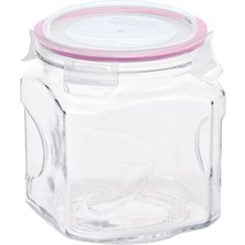 Feyza Design Şeffaf Kare Cam Kavanoz 1500 Ml, Sağlam ve Şık Saklama Çözümü