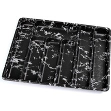 Feyza Design 7 Bölmeli Siyah Çekmece Organizer, 50X37 Cm, Pratik ve Şık Düzenleme