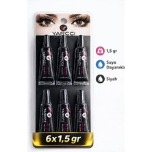 Özgürce Siyah Takma Kirpik Yapıştırıcısı 6x1,5 gr – Güçlü ve Suya Dayanıklı