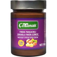 Çotanak 700 gr Fındık Parçacıklı Kakaolu Fındık Ezmesi %30 Fındık