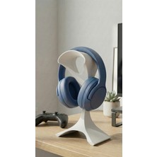 Fandora Masaüstü Kulaklık Tutucu - Modern Tasarımlı Oyuncu ve Yayıncı Kulaklık Standı Beyaz