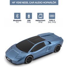 Metaforce Yeni Nesil Araba Modelli Bluetooth Hoparlör I USB Girişli I Hafıza Kartlı I Type-C Şarj Girişli