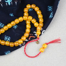 Lapisdo Omari Sıkma Kehribar Kısa Kapsül Kesim Oturtma Imameli Sistemli 8.5X9MM Tesbih