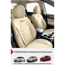 Gm Design Premium Serisi Lüks Keten Oto Koltuk Kılıfı (Hyundai I20-I30-Accent-Blue-Era-Getz Uyumlu)
