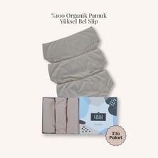 Cielo Venti Must Have | 3'lü Organik Pamuk Yüksek Bel Slip Külot