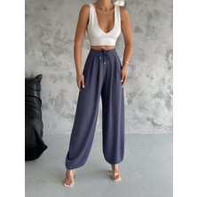 Win Moda Winmoda Kadın Şalvar Pantolon Tesettür Bol Paça Likralı Günlük 4 Mevsim S/xl