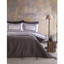 Çift Kişilik Icon Antrasit Kadife Uyku Seti