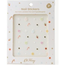 Özgürce Sevimli Çocuk Tırnak Sticker Seti, Eğlenceli ve Renkli Tasarımlar