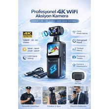 Venas 180 ° Döndürülebilir 4K Hd Wifi 1.3 Inç Ekran Elde Taşınır Aksiyon Kamerası