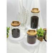 Feyza Design Vakumlu Bakliyat Saklama Kavanozu Seti, Çok Amaçlı, 3'lü, Farklı Boyutlar