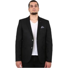 Sposo 5141 Iki Düğme Tek Yırtmaç Büyük Beden Blazer Ceket