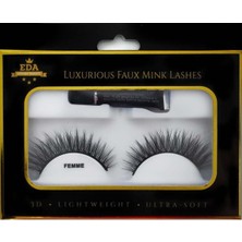 Özgürce Doğal 3D Faux Mink Takma Kirpik Seti, Günlük Lüks ve Orta Boy