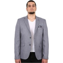 Sposo 5141 Iki Düğme Tek Yırtmaç Büyük Beden Blazer Ceket