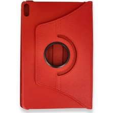 Mey İthalat Mey Ithalat®  Huawei Honor Pad X8A Kılıf 360 Tablet Deri Kılıf - Kırmızı