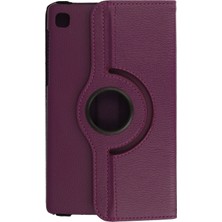 Mey İthalat Mey Ithalat®  Samsung Galaxy T220 Tab A7 Lite 8.7 Kılıf 360 Tablet Deri Kılıf - Mürdüm