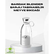 Belle Fusion Mey Ithalat® USB Şarjlı Kablosuz Blender - Taşınabilir, Kompakt ve Çevre Dostu Meyve Sıkıcı