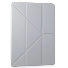 Mey İthalat Mey Ithalat®  Samsung Galaxy Tab A9 Kılıf Kalemlikli Mars Tablet Kılıfı - Gri