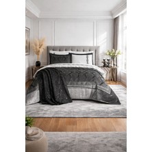 Özdilek Velours Çeyiz Seti 10 Parça - Antrasit